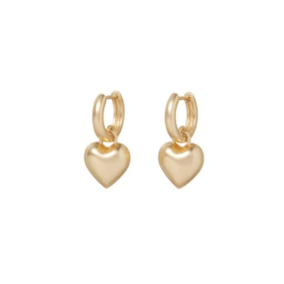 BEST Roxanne Assoulin The Itsy Bitsy Heart Earrings Brass Gold - Picture 1 of 5